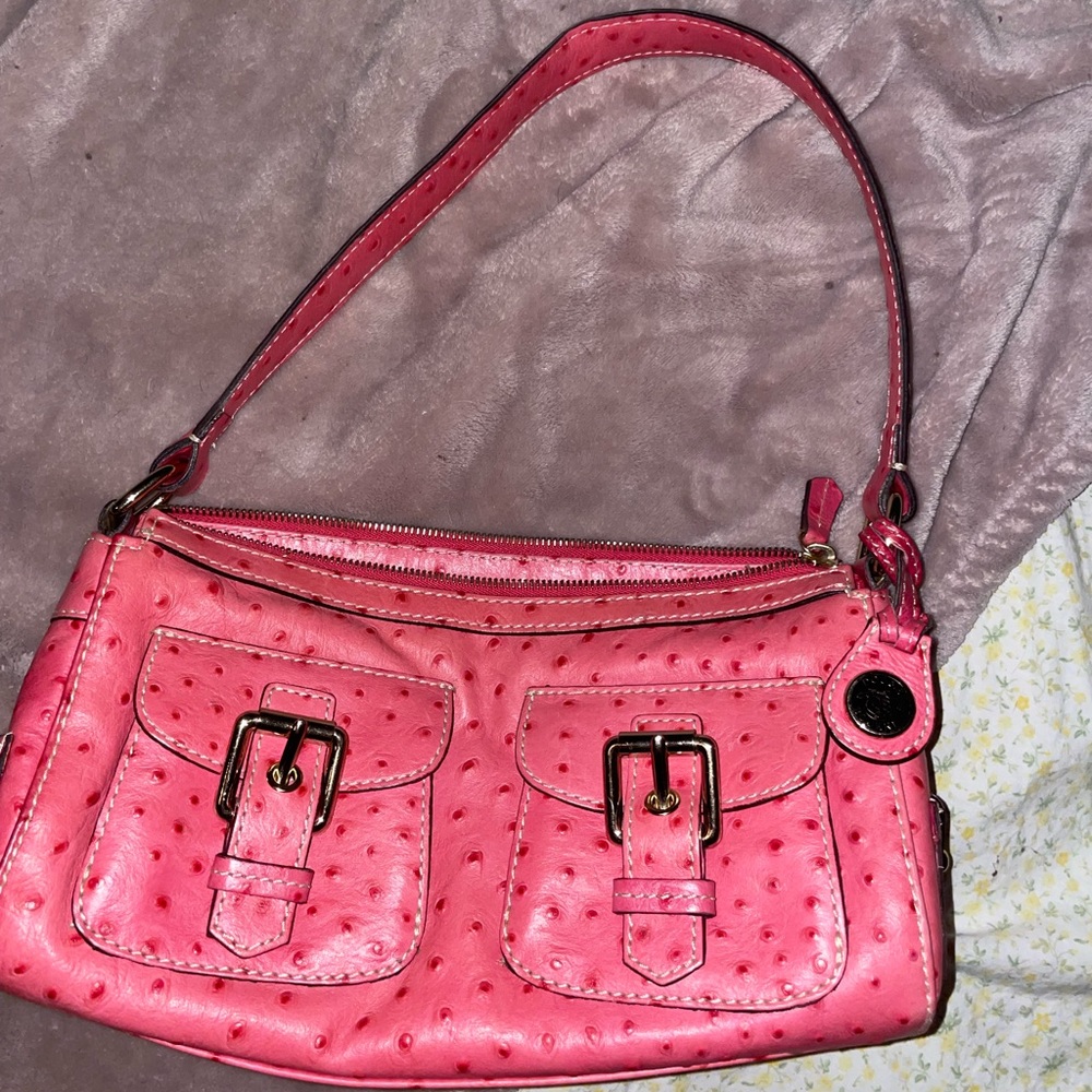 Pink Dooney and Burke shoulder bag